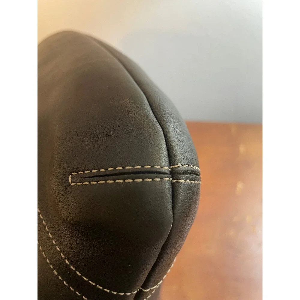 Coach Vintage 1415 Soho Slim Y2K Black Leather‎ Hobo Shoulder Bag Made in Turkey